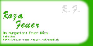 roza feuer business card